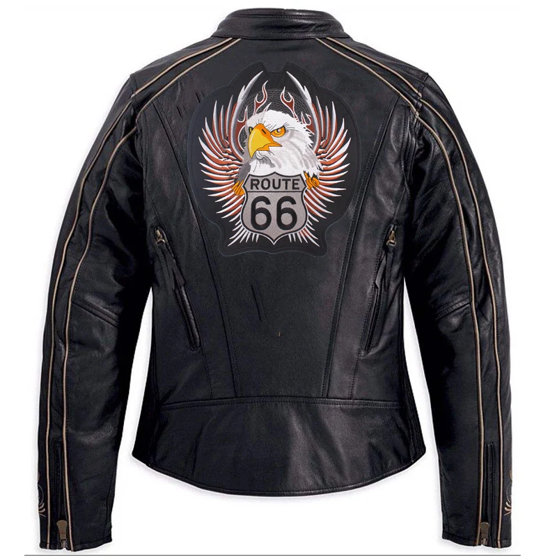 Большие байкерские нашивки Prajna в стиле панк рок с вышивкой мотоциклетные для