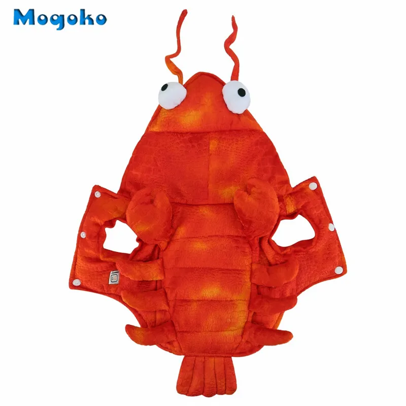 Mogoko, новинка, 1 костюм лобстера для собак и кошек, платье для косплея на Хэллоуин, Красная толстовка с капюшоном для щенков, теплая одежда, Размеры S/M/L/XL на выбор