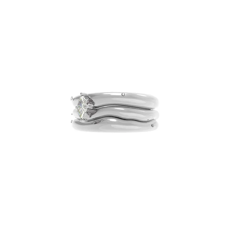 

Ring women fashion personality 925 silver new fashion high sense ring women accessories joint accessories