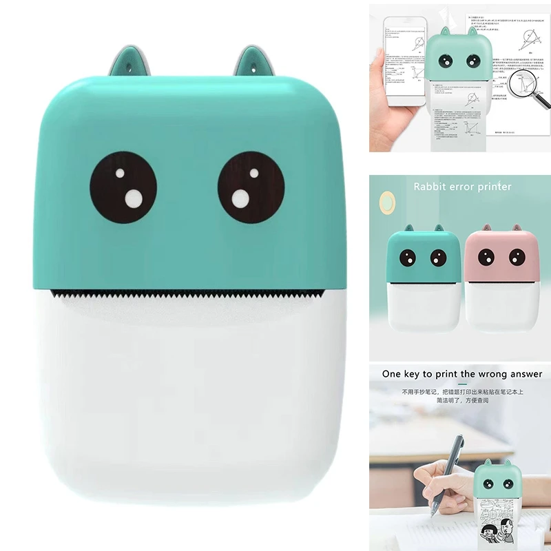 

Термопринтер, карманный студенческий принтер, фотопринтер с неправильными вопросами, принтер с печатной бумагой (форма кролика)