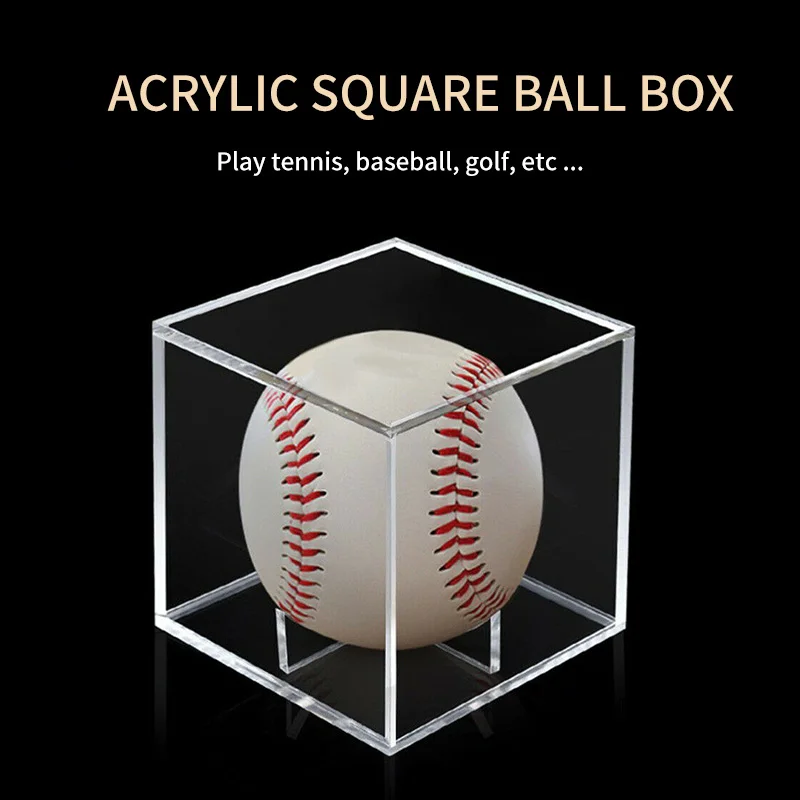 

Акриловый 9-дюймовый кейс для бейсбола, прозрачный чехол для хранения сувениров, кейс для гольфа, теннисных мячей, защита от УФ-лучей, пыли