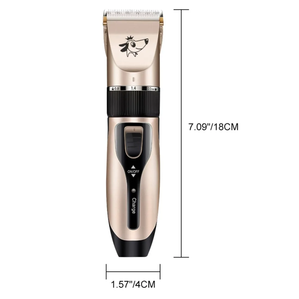 

Dog Hair Trimmer USB Rechargeable Pet Hairdressers Tool Low Noise Cordless Dog Hair Trimmer Professional Grooming Fur Clipper