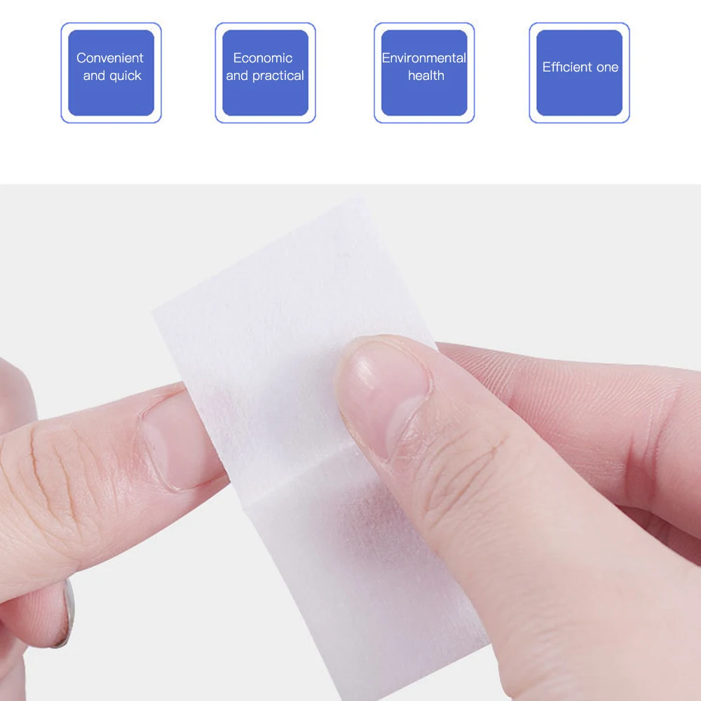 100-200 шт одноразовое полотенце для снятия лака ногтей пластиковый съемный клей