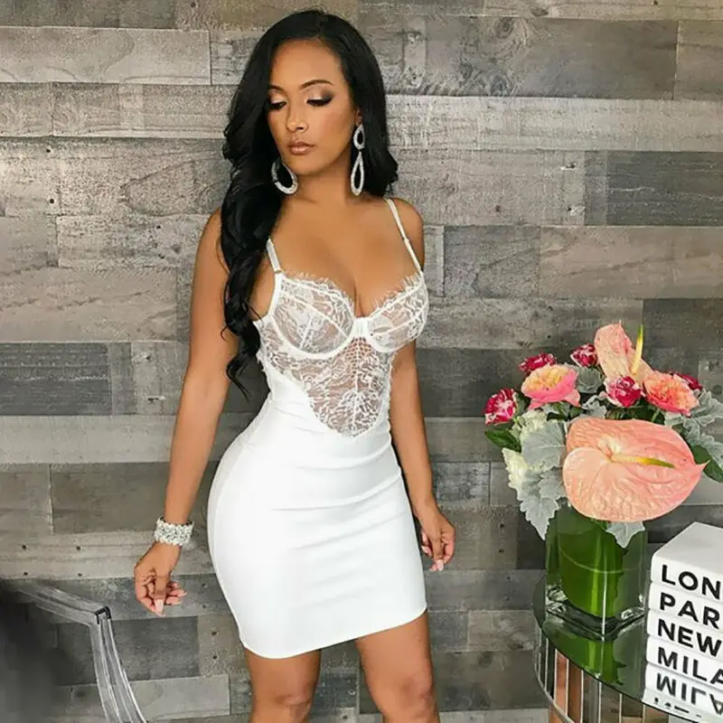 Женская атласная ночная рубашка шелковая с кружевом и открытой спиной для дома