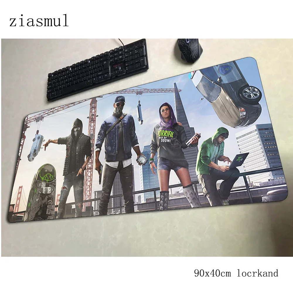Watch dogs 2 коврик для мыши от производителя большой компьютерный геймер Коврик 900x400x3