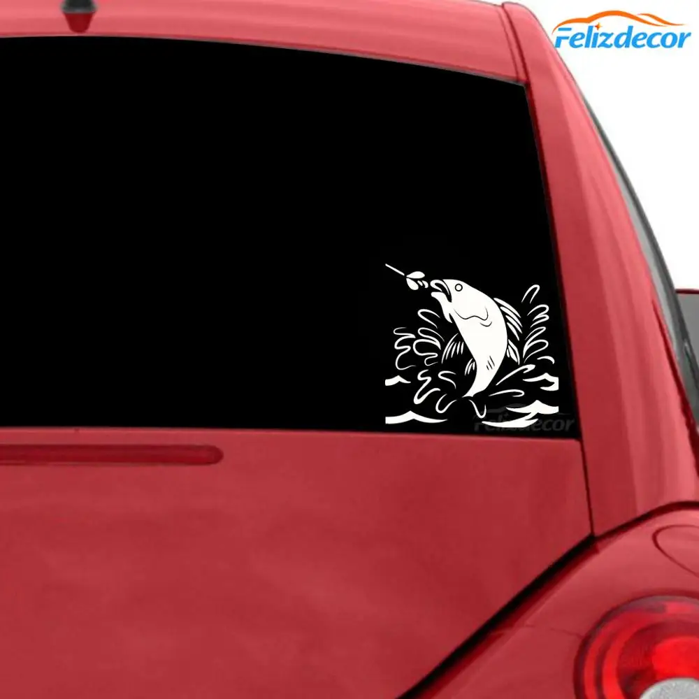 В приманка рыбы в реке автомобильные наклейки для украшения кузова