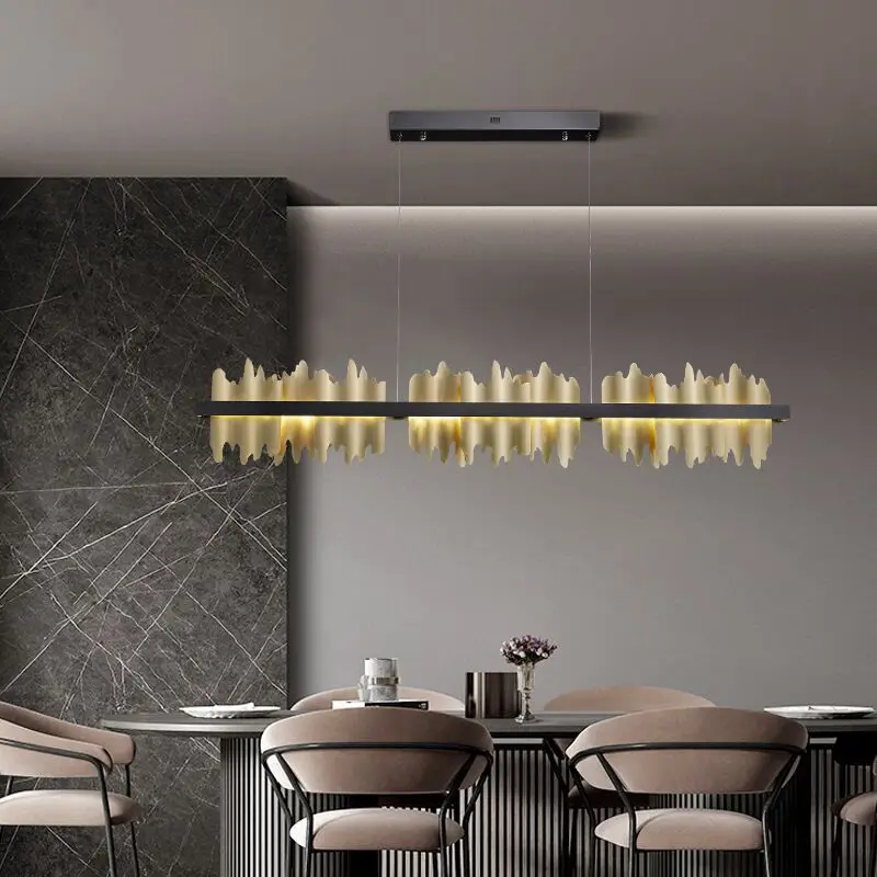 Goedkoop De Nieuwe Postmoderne Nieuwe Villa Samengestelde Vloer In De Bergen, De Woonkamer De Slaapkamer Zwart Droplight Lampen En Lantaarns