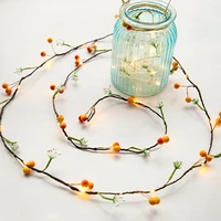 led copper wire string red fruit light pink blue garland lamp serot lamp christmas bedroom wedding decoration
