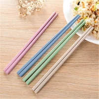 1pair colour wheat straw chopsticks non slip sushi food sticks reusable chopsticks chinese gifts kitchen tools home tableware