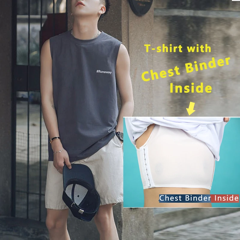 Облегающие топы на груди Tomboy Повседневная Удобная майка без рукавов свободная