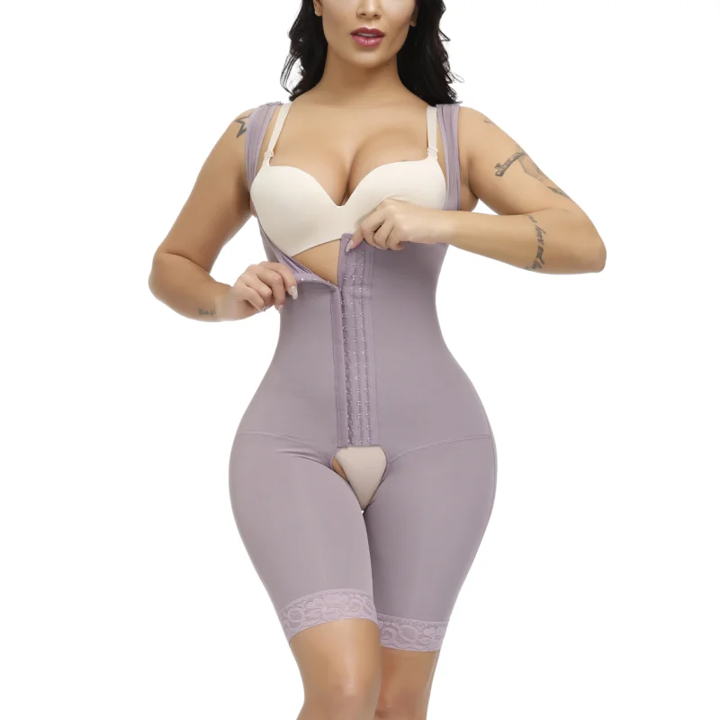 

Fajas Body Shapers Women Purple Open Crotch Thigh Slimmer Skims Tummy Control Post Liposuction Hip Enhancer Shapewear Butt Lift