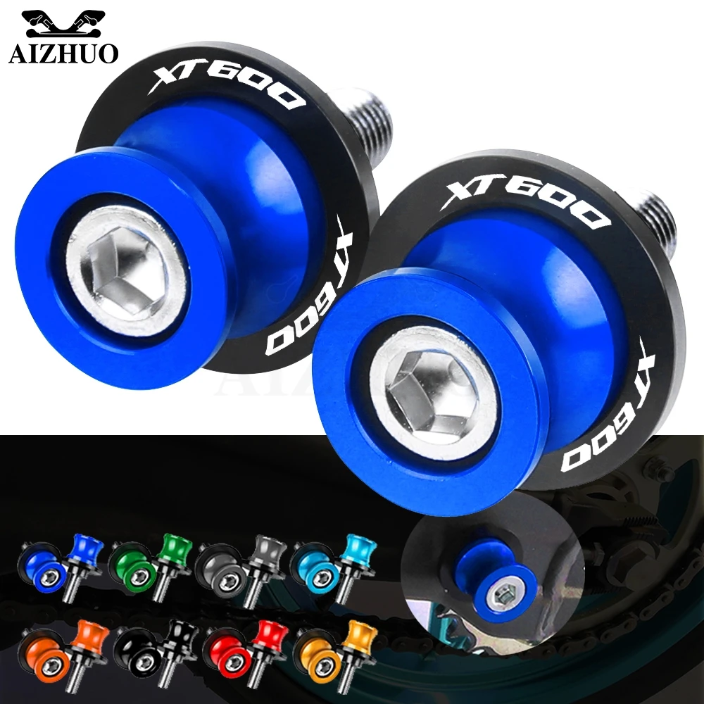 

XT 600 Motorcycle Stand Screw FOR YAMAHA XT600 XT600E XT600Z XT600ZE TENERE 6MM Swingarm Slider Spools Accessories CNC Aluminum
