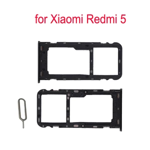 For XIAOMI Redmi 5 Original Phone SIM Card Tray Adapter For Xiaomi 5 Housing New Micro SD Card Tray 