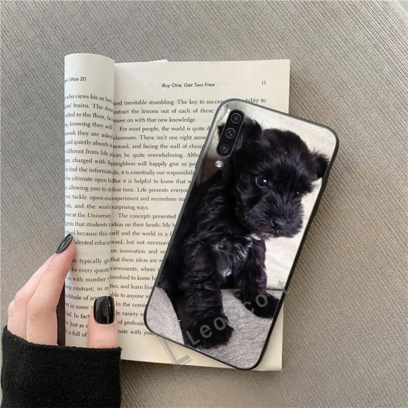 

Lovely Dogs Schnauzer Phone Case For Samsung A40 A31 A50 A51 A71 A20E A20S S8 S9 S10 S20 Plus note 20 ultra