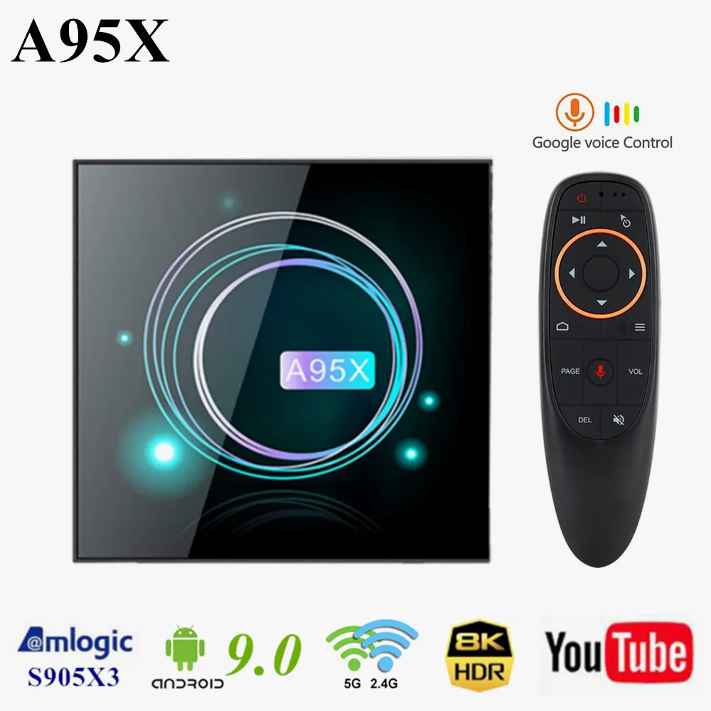 Приставка Смарт ТВ Amlogic S905X3 Android 9 0 4 + 64 ГБ 8K HD 2 4/5 ггц WiFi|ТВ-приставки и медиаплееры|