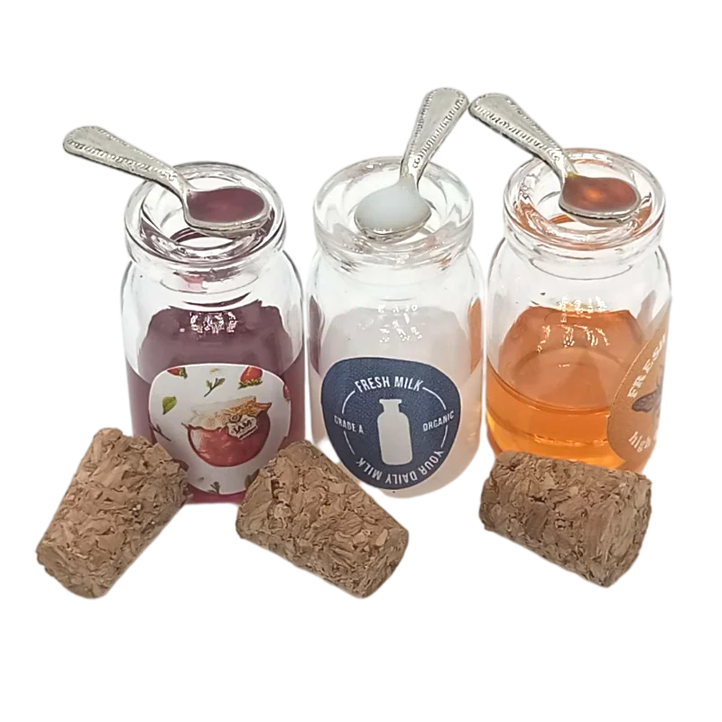 

Мини кукольный домик Diy еда Джем банка хлеб сакэ сок 1/6 BJD Ob11 Blythe кукольные аксессуары