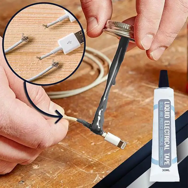 Жидкость изоляционная электрическая лента 30 мл 2 цвета ламповая панель