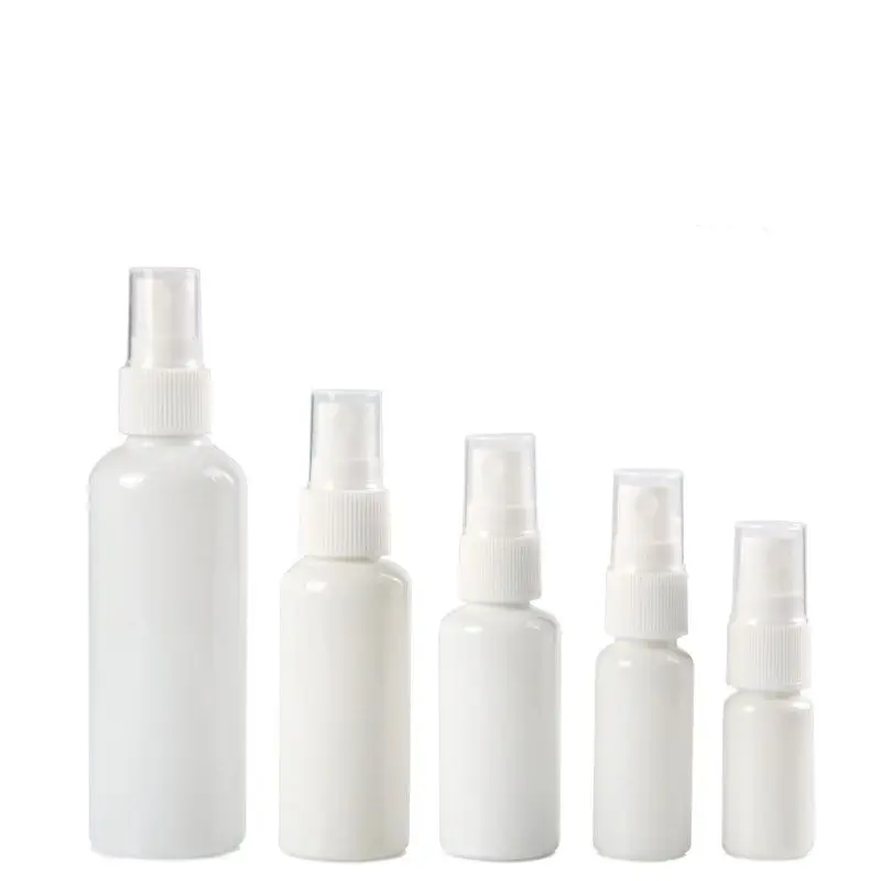 

100pcs Spray Pump Bottle Plastic 10ML 20ML 30ML 50ML 100ML Mist Atomizer Facial Hydrating Empty Vial Cosmetic Refillable Bottle