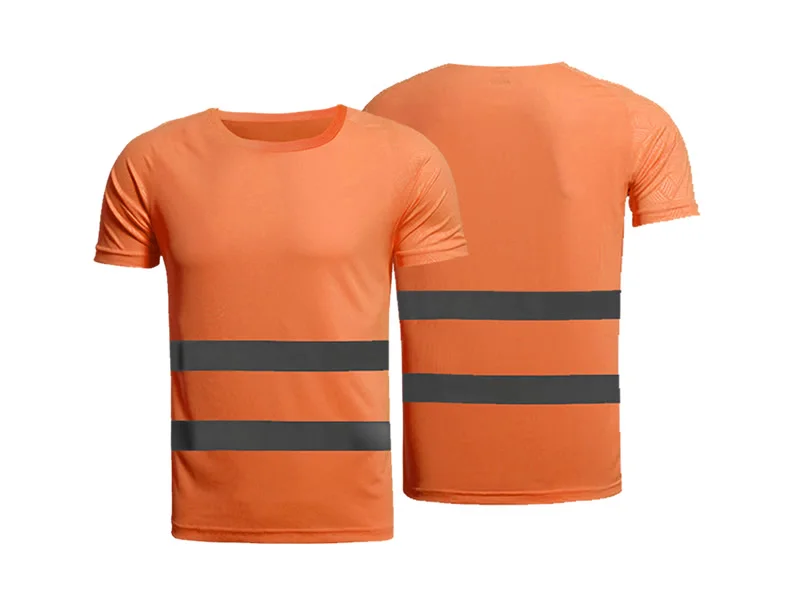 

100% Polyester T Shirts Work SecurityProtective Clothing Safety Hi Vis Reflective T-Shirts for Men
