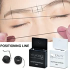 Пре-покрытый краской для бровей отображение строки для мануального татуажа бровей, Eyebow крашение макияжа вкладыш резьба Перманентный макияж художник идеальный инструмент для измерения