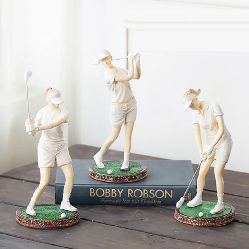 Современная модная Статуэтка персонажа игры в гольф спортивные фигурки
