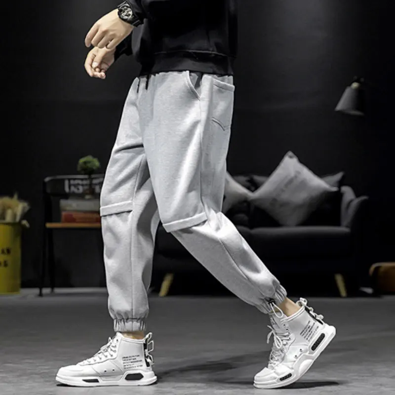 Liketkit мужские зимние повседневные штаны 2019 одноцветные Свободные флисовые для