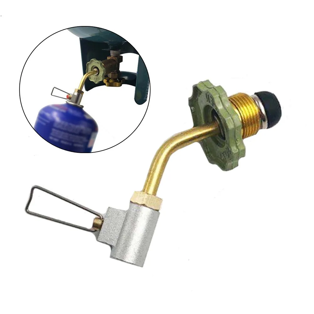 

Outdoor Camping Stove Refill Adapter Flat Gas Butane Cylinder Adapter Valve Canister Gas Convertor Shifter Cylinder Refill Adapt