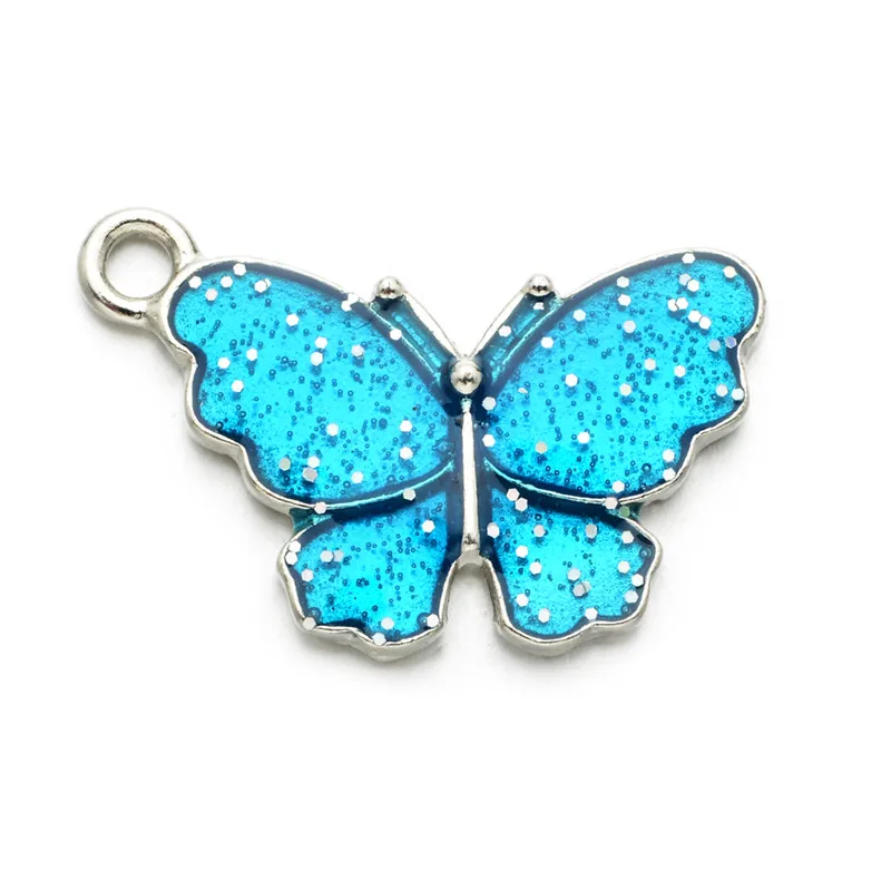 10 шт. подвески бабочки красочная эмалированная бабочка Очаровательная фурнитура
