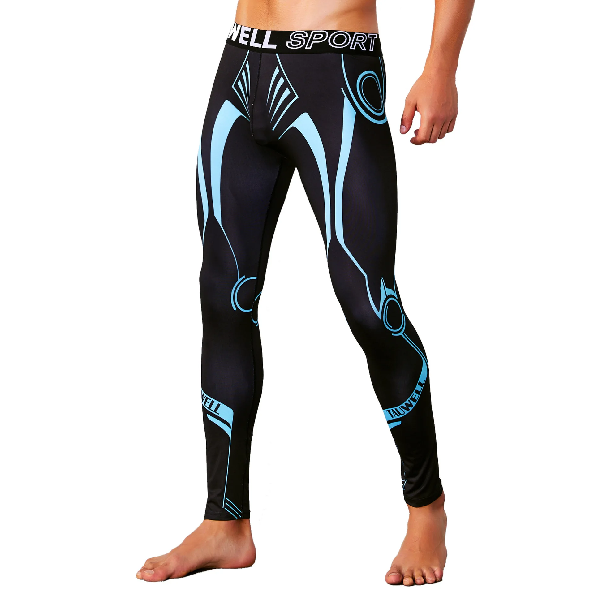 

Sport Men Tights Running Compression Pants Quick Dry Fitness Gym Leggings Male Sportswear Training Basketball Baselayer Bottoms