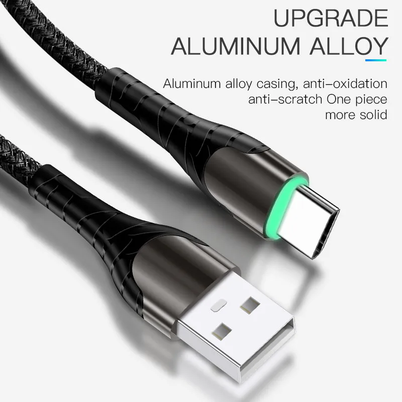 IPUDIS 3A кабель для зарядки и передачи данных телефона LED USB 1 м iPhone Samsung Xiaomi Huawei |