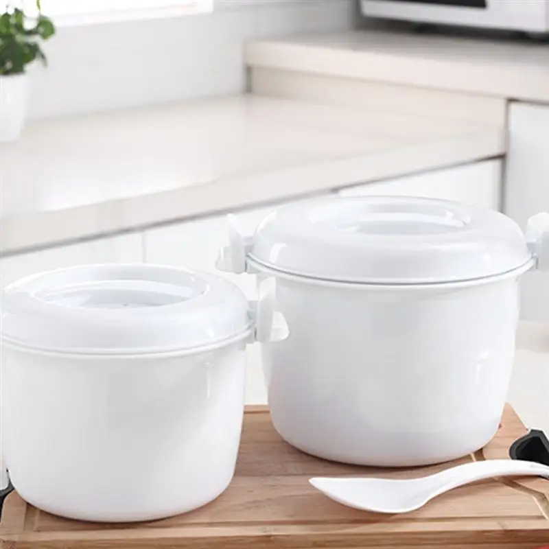 Microwave Rice Cooker Multifunction Insulated Lunch Box Container Cookware For Oven | Дом и сад