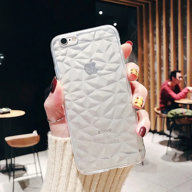 Алмаз текстура чехол для samsung galaxy A30 A50 A40 A70 J4 J6 S8 S9 плюс S10 Lite A7 A9 мягком переплете Роскошные прозрачные ультратонкие