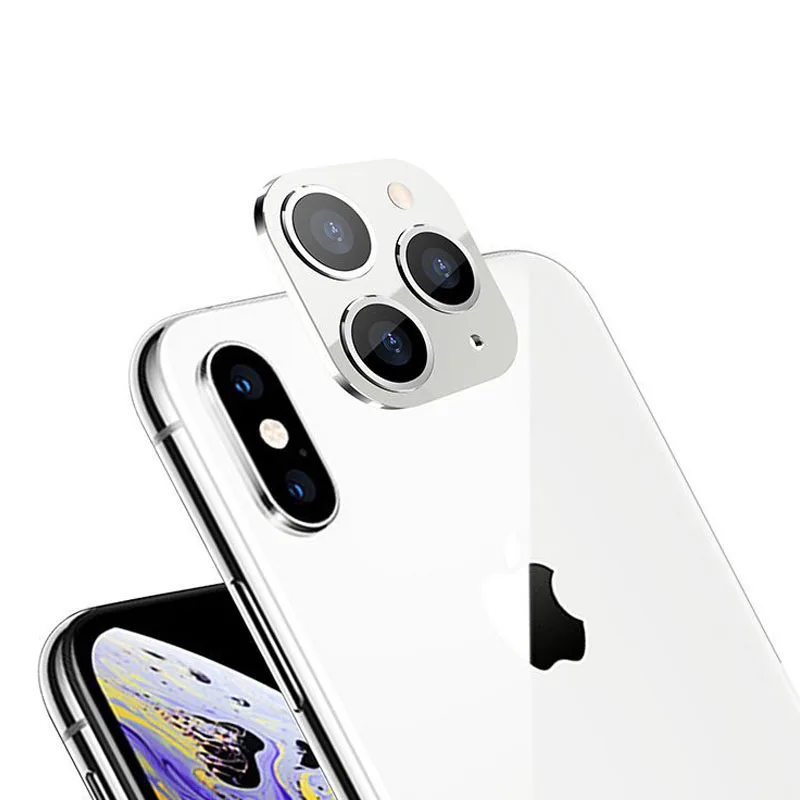 100 шт./лот для iPhone X XS Max поворот на 11 Pro задняя камера объектив изменение закаленное