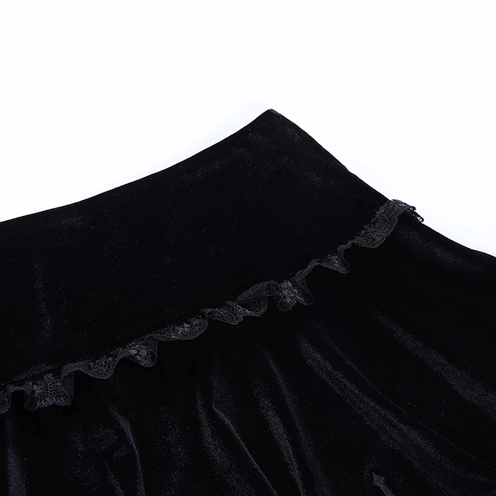 

Women Summer Skirt Embroidery Suede Black Lace Patchwork Punk Skirt Mini Faldas Sexy Mujer Harajuku Skirt