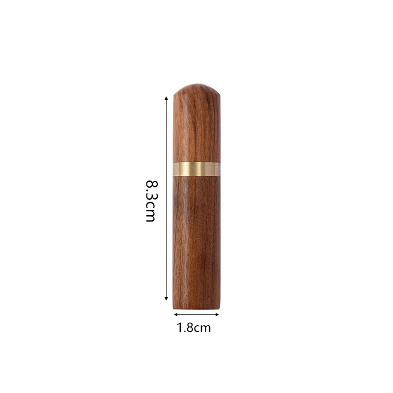 

1PC Toothpick Bucket Ebony Wood Toothpick Holder Bucket Mini Box Hiking Portable Craft Handmade Gift 8*1.8cm