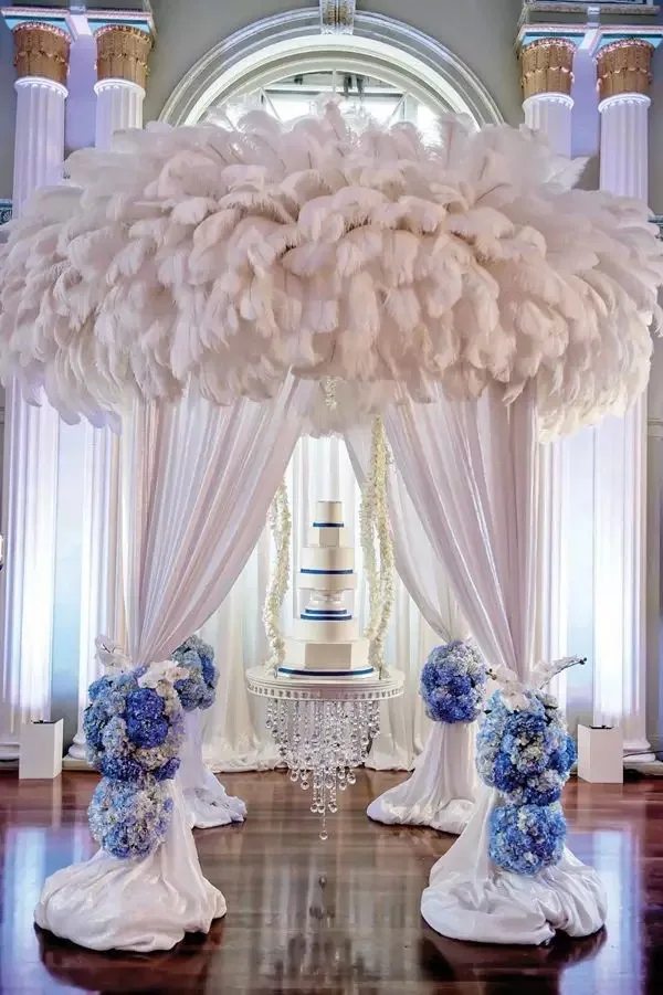 

10-12inch(25-30cm) DIY Ostrich Feathers Plume Centerpiece for Wedding Party Table Decoration Wedding Decorations free shipping