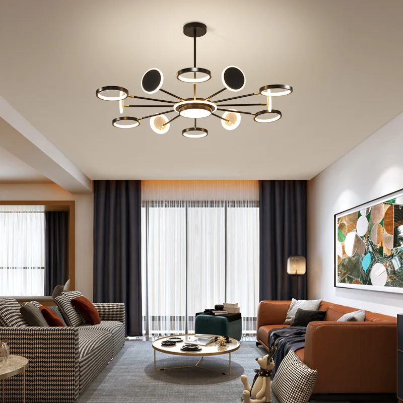 Новая современная молекулярная гостиная люстра столовая лампы коммерческие