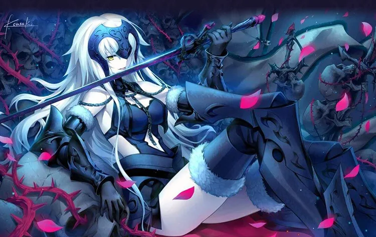 Fate FGO Saber Нерон Клавдий Жанна д 'Арк альтер Жанна д' Арк компьютерный светодиодный светильник проводная мышь регулируемая игра геймер E-sports
