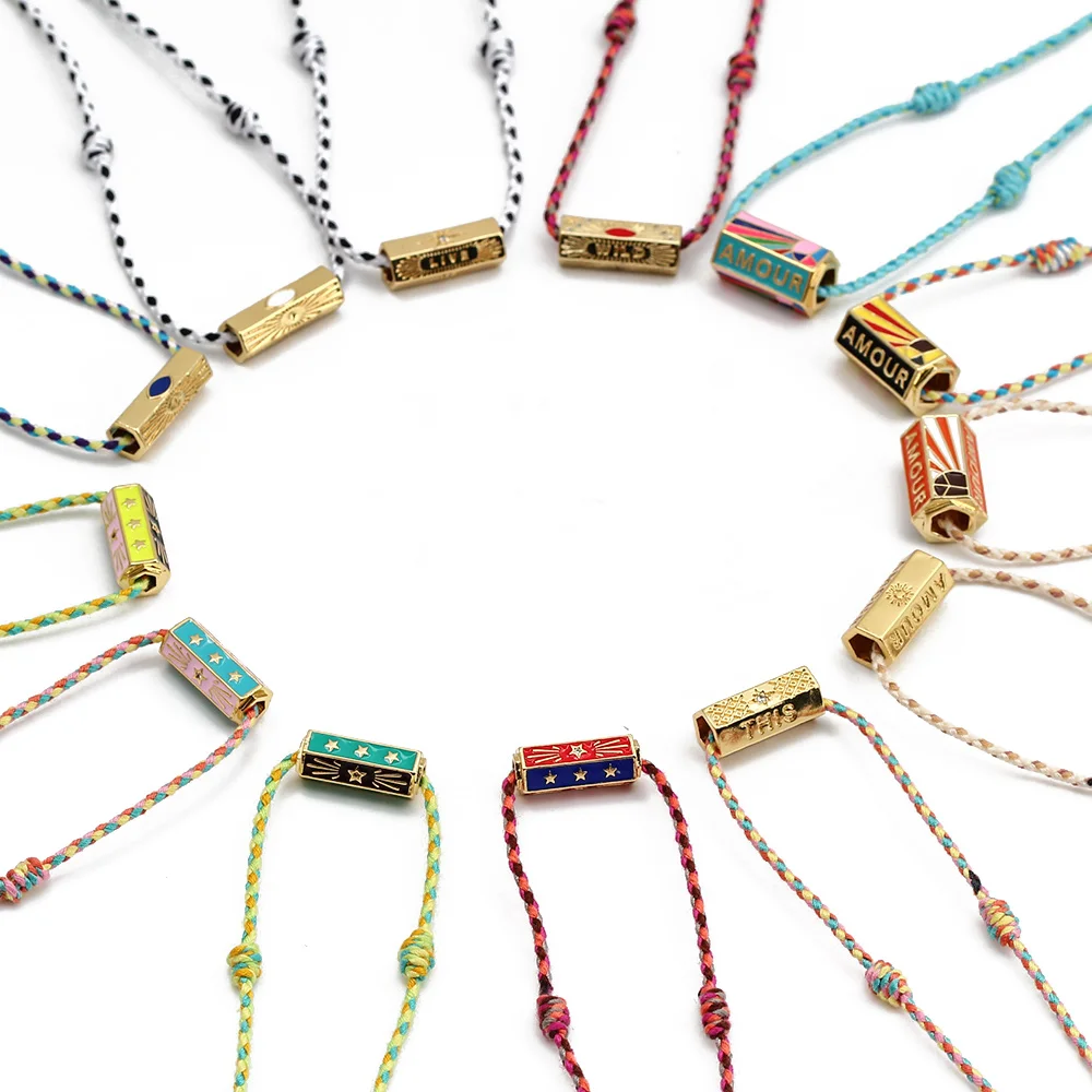 

2021 Enamel Pendant Necklace For Women Girls Party Jewelry Turkish Evil Eye Fashion Colorful Rope Women's Neck Chain Choker