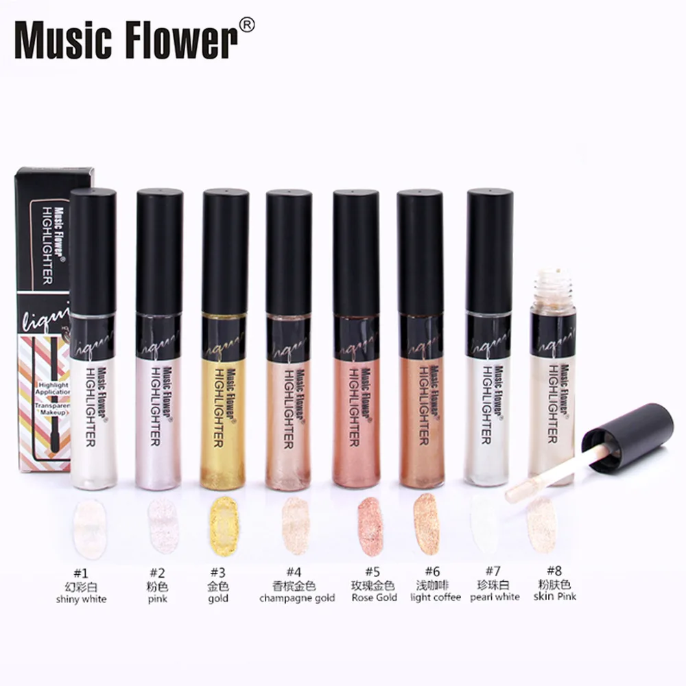 Cross Border Hot Selling Music Flower Transparent Liquid ti liang gao Trimming Moisturizing Concealer Pigment Rouge M5046 |