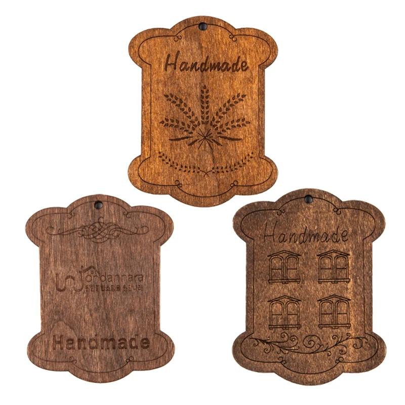 

5Pcs/lot Flower Pattern Brown Wooden Bobbin Spools Cord Wire Sewing For Thread String Ribbons Reel Flat Spool Home Decor 68*53mm