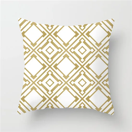 PC04794 Fuwatacchi Yellow Diamond Wave Throw Наволочка с геометрическим узором Чехлы для подушек для домашнего кресла дивана украшения Квадратные наволочки чехол для подушки наволочка на подушку наволочки для подушек - Цвет: PC04794