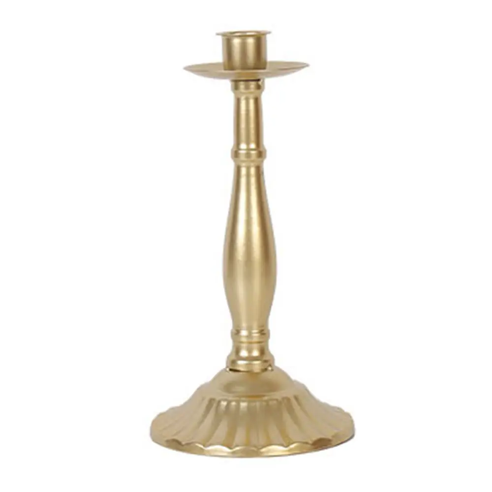 Серебристый/золотистый металлический подсвечник свадебный канделябры