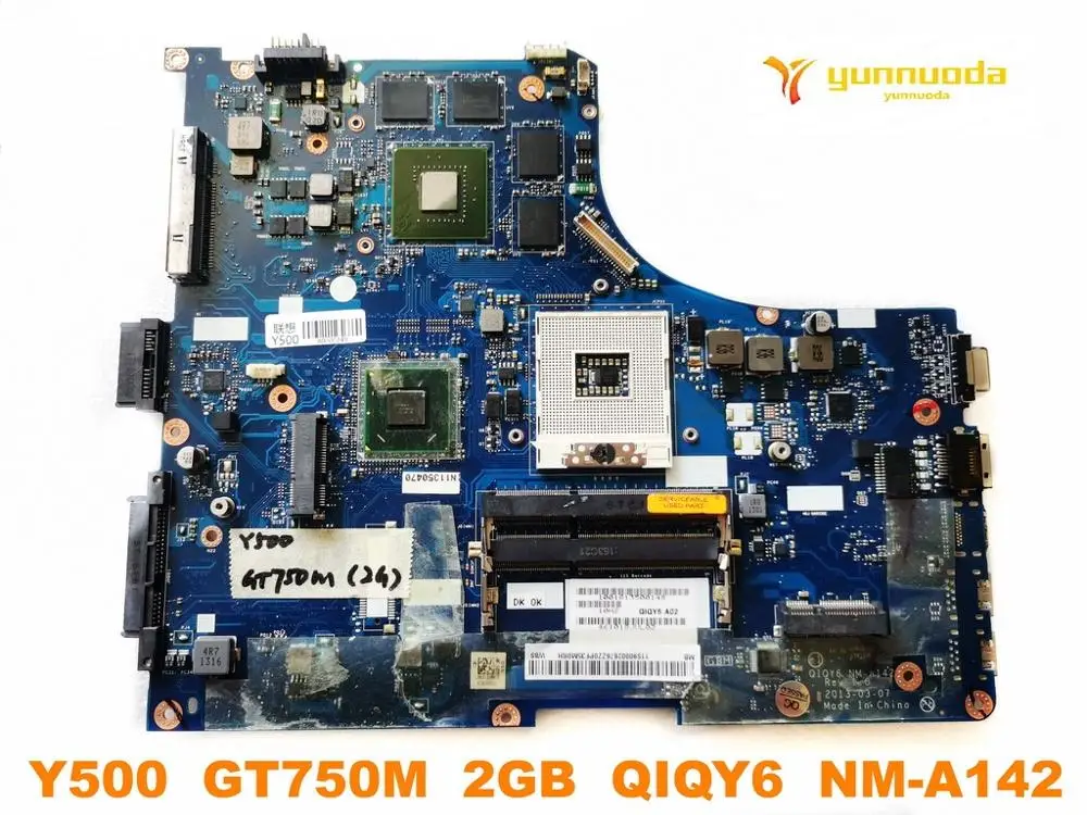 Оригинальная материнская плата для ноутбука Lenovo Y500 GT750M 2 Гб QIQY6 NM A142