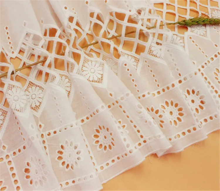 Кружевная лента для шитья Ширина 26 см 100% хлопок 5 ярдов/партия аксессуары одежды