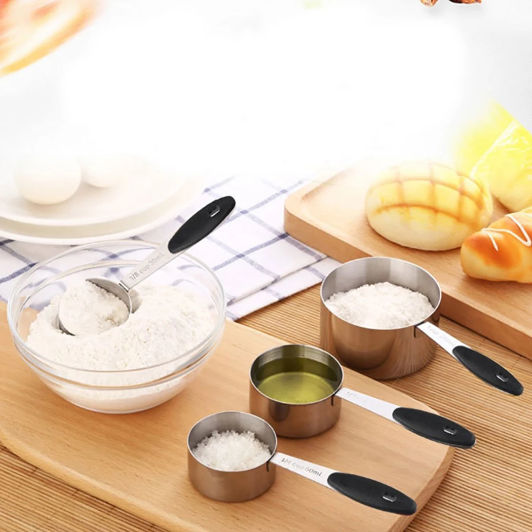 

Justdolife 10Pcs Measuring Spoons And Cup Stainless Steel Measuring Tools Kitchen Gadgets Multi Purpose Measuring Tool
