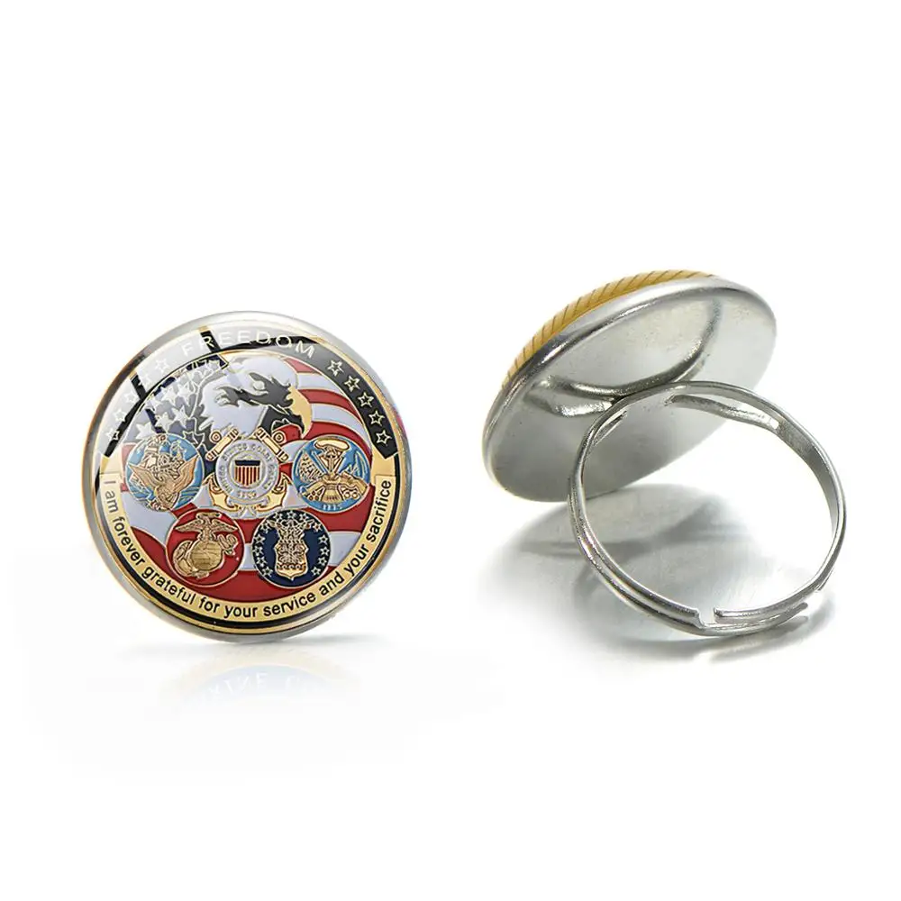Коллекционные кольца морской пехоты США высококачественные USN USAF USMC USCG