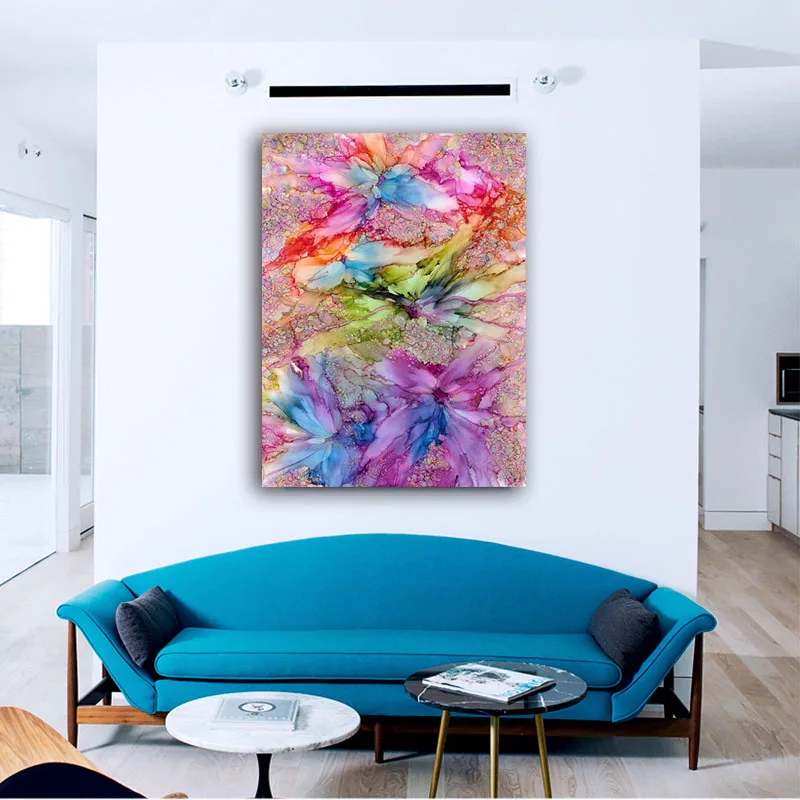 Diy разрисовка с помощью цифровых фотографий масляная краска красивый красочный