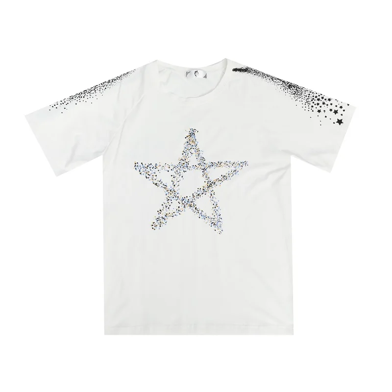 Корейский Стиль модные повседневные хлопковые свободные с коротким рукавом со