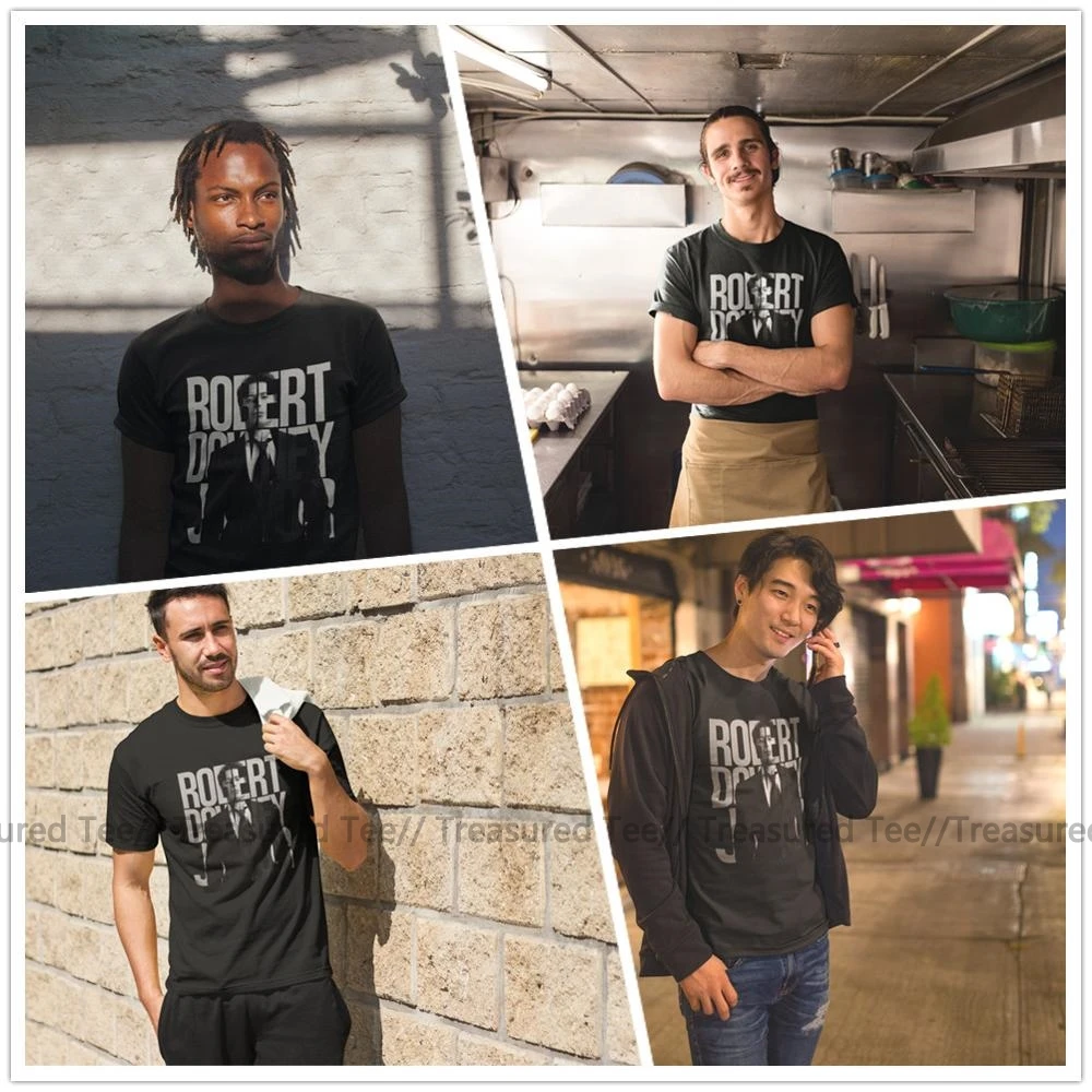 Робертом Дауни мл футболка Junior с принтом 6xl короткими рукавами и весело уличная 100